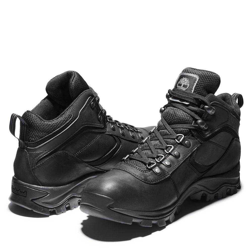 Timberland Mens Hiking Boots Mt. Maddsen Mid Waterproof - Black - India ZS6415983